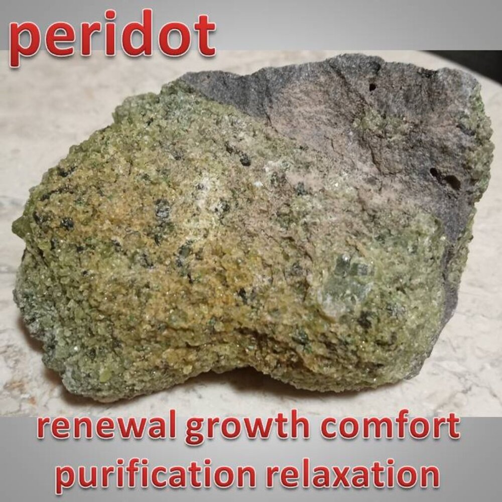 #2 PERIDOT crystal rock stone gemstone AUGUST birthstone RENEWAL growth